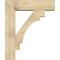 Ekena Millwork Merced Block Rough Sawn Bracket w/ Offset Brace, Douglas Fir, 8"W x 30"D x 36"H BKT0806X30X36MRC05RDF - alternate 3